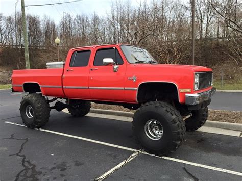 86 Chevy Crew 3 3 3500 468ci 12 Suspension Lift And 3 Body Lift On 44 S Gm Trucks Chevy