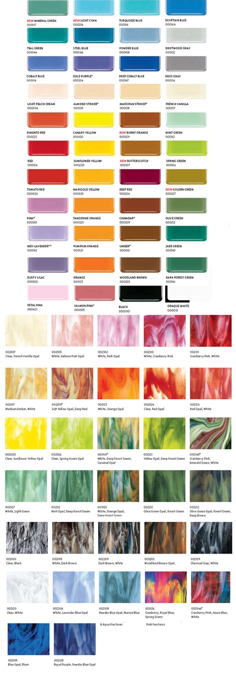 Color Chart Designer Glass Mosaics