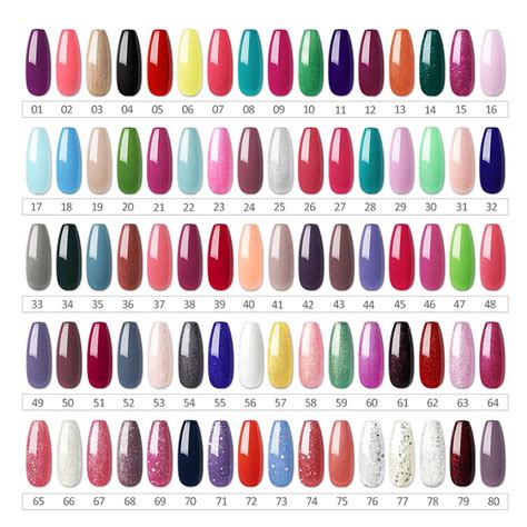 Buy COSCELIA 80 Pcs Gel Nail Polish Set Soak Off U V Gel Nail Polish