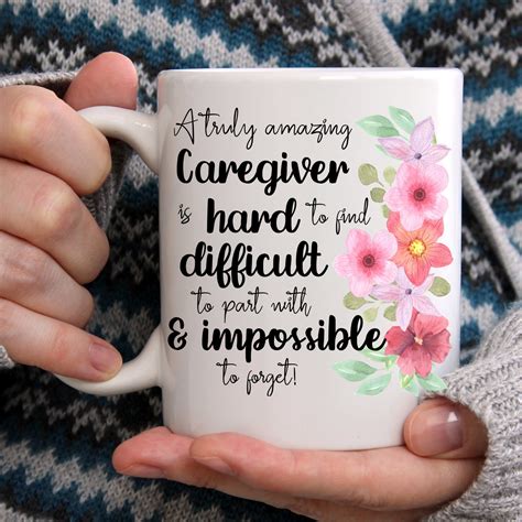 Caregiver T For Women A Truly Amazing Caregiver Mug Etsy