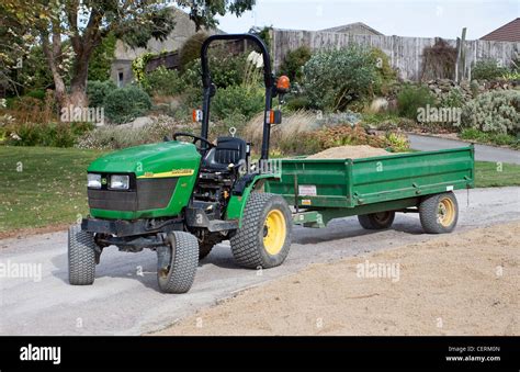 Mini Tractor And Trailer John Deere 4010 Stock Photo 43546517 Alamy