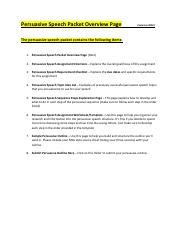 Ultimate Guide Persuasive Speech Assignment Overview Persuasive