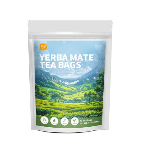 Hudetex Yerba Mate Tea Bags With 40 Count Supports India Ubuy