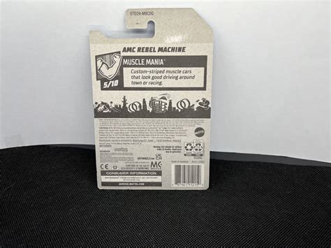 Hot Wheels AMC Rebel Machine Walmart Exclusive Mainline Muscle Mania