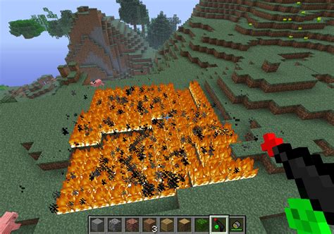 Flamethrower Minecraft Mod