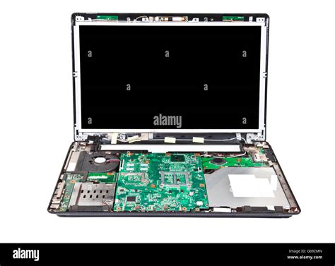 Laptop Half Disassembled Front View Stock Photo Alamy