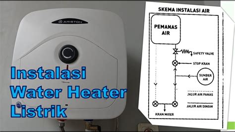 Instalasi Water Heater Listrik Pemanas Air Listrik YouTube