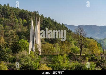Soviet Union's 50 years Memorial Statue in Dilijan, Armenia Stock Photo ...
