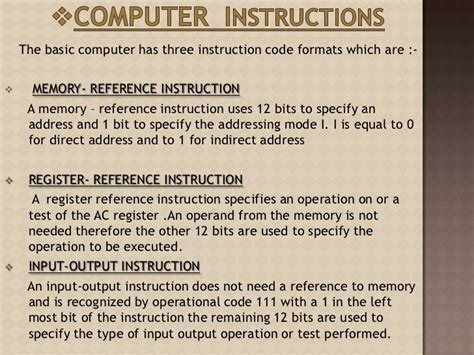 Computer Instruction