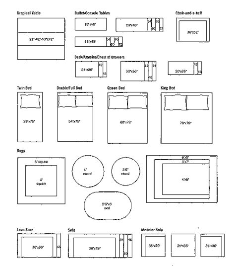 Furniture Templates 1 4 Scale Printable Word Searches