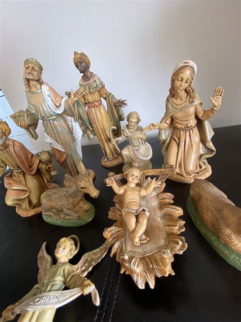 Vintage Fontanini Depose Italy Nativity Set Pcs C Ebay