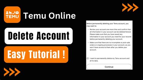 How To Delete Temu Account YouTube