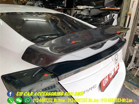 Honda Civic Fc Varis Carbon Gt Wing Spoiler Uh Car