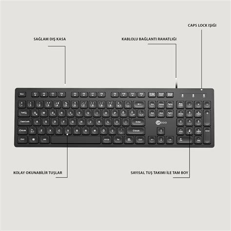 Lenovo Lecoo Kb Usb Wired Turkish Q Keyboard Black Hepsiburada Global