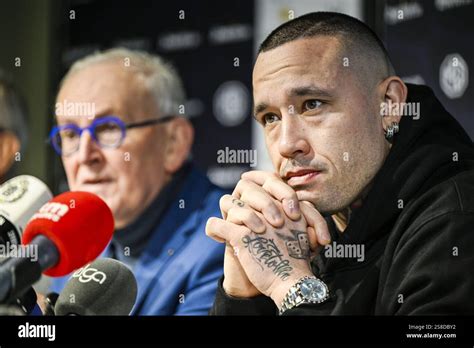 Lokeren S Radja Nainggolan Pictured During A Press Conference Of