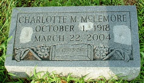 Mary Charlotte McFerrin McLemore 1918 2004 Find A Grave Memorial