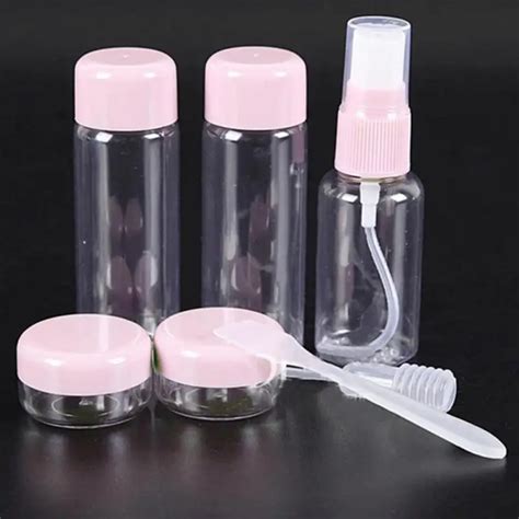 Portable Travel Cosmetics Bottles Set Mini Empty Bottle Set Skin Care Cream Spray Bottle For