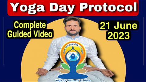 Yoga Day Protocol 2023Hindi International Day Of Yoga IDY2023