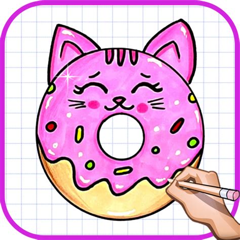 How to draw cute donuts - squishy easy drawing:Amazon.de:Appstore for ...