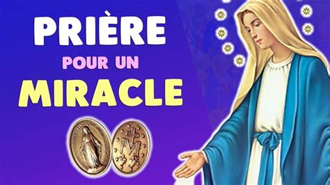 PRIÈRE PUISSANTE pour un MIRACLE CHAPELET Médaille Miraculeuse