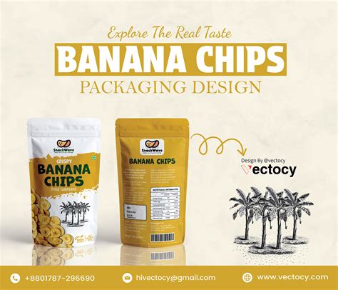 Banana Chips Packaging Design Behance