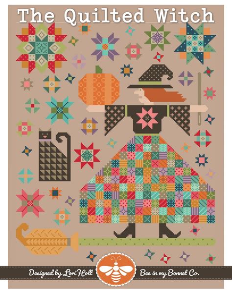 The Quilted Witch Cross Stitch Pattern By Lori Holt Of Bee In My Bonnet 658580469047