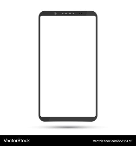 Smartphone Mockup With Blank Screen Royalty Free Vector