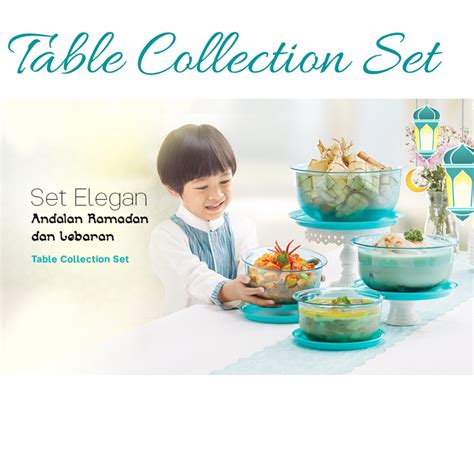 Jual Table Collection Set Series Wadah Saji Elegan Tupperware