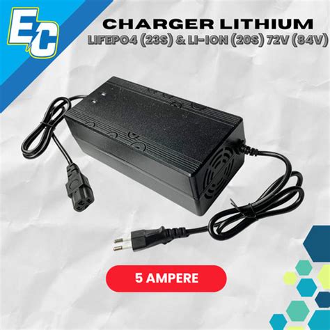 Jual Charger Baterai Lithium Lifepo4 23S Li Ion 20S Motor Listrik 72V