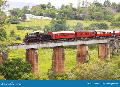 Steam Train from Australia stock photo. Image of valley - 143880342