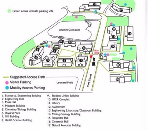 Montana Tech Campus Map - Table Rock Lake Map