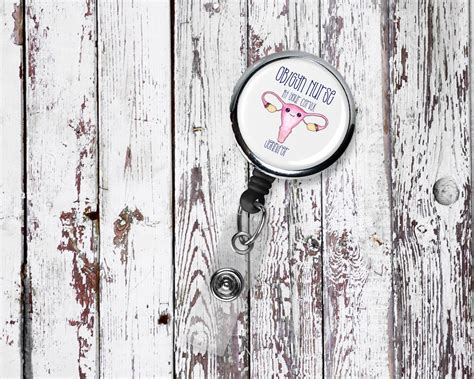 Ob Gyn Nurse At Your Cervix Ob Gyn Nurse Badge Reel Labor Etsy