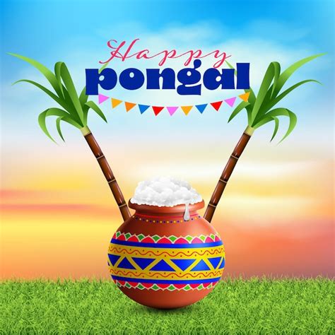 Premium Vector Vector Illustration Of Happy Pongal Holiday Harvest