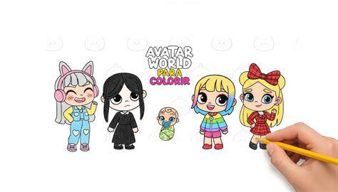 Desenho Para Colorir Avatar World