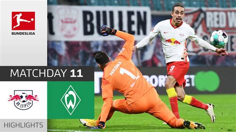 RB Leipzig SV Werder Bremen 2 0 Highlights Matchday 11