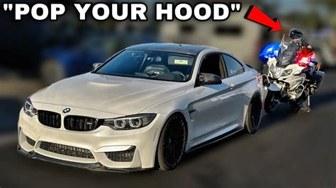 Police Pull Over And Ticket My Straight Piped Bmw M4 F82 For Loud Exhaust Youtube