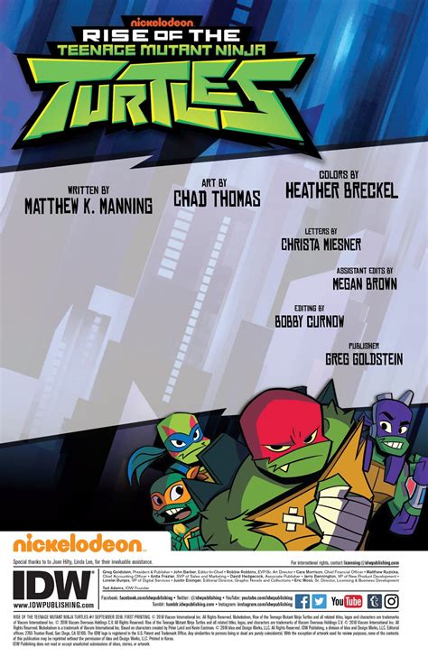 Rise Of The Teenage Mutant Ninja Turtles Issue 1 | Read Rise Of The ...