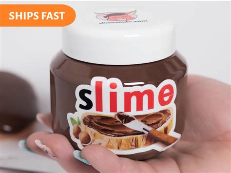 Diy Nutella Slime With Optional Soft Clay Bread Scented Chocolate Slime