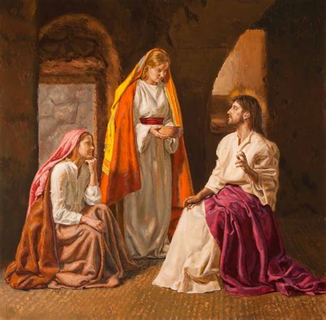Passagem Marta E Maria - Marta y María. | Religious pictures | Jesus pictures, Sacred art, Jesus ...