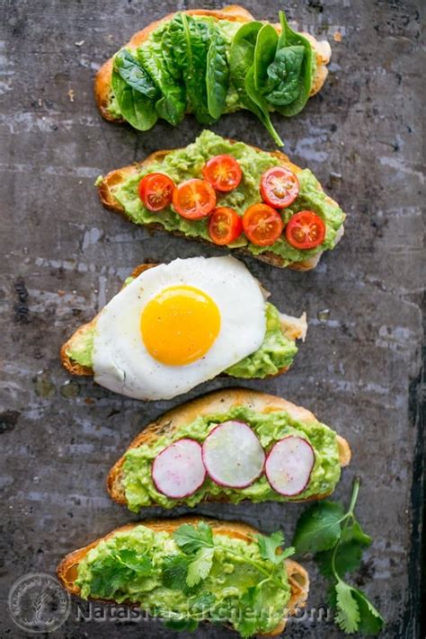 Open Faced Avocado Spread Sandwiches NatashasKitchen