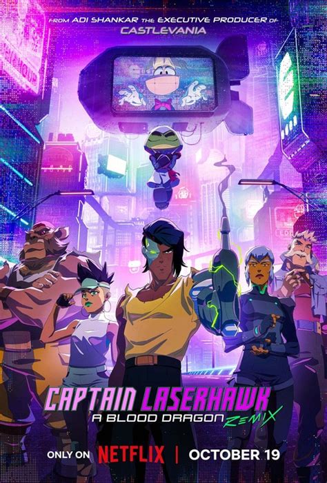 Captain Laserhawk A Blood Dragon Remix Tv Poster Of Imp Awards