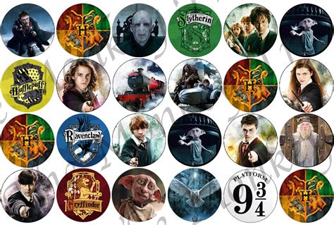 Harry Potter Edible Icing Cupcake Toppers The Monkey Tree