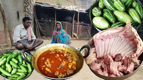 MUTTON CURRY With KOCHU And Aloo Patol Cooking For Tribe Grandmothe