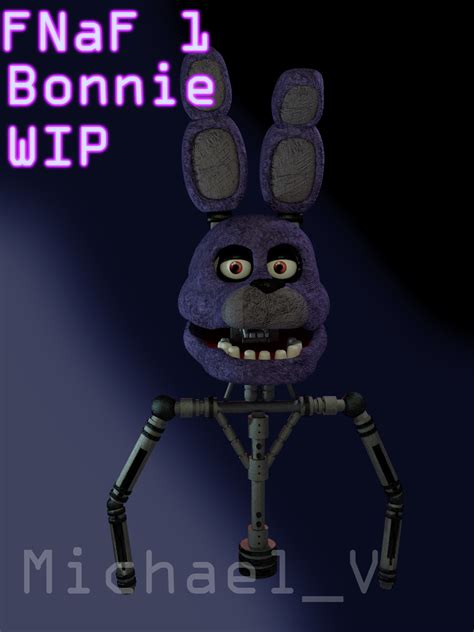 Fnaf 1 Bonnie 3d Model Wip By Michael V On Deviantart