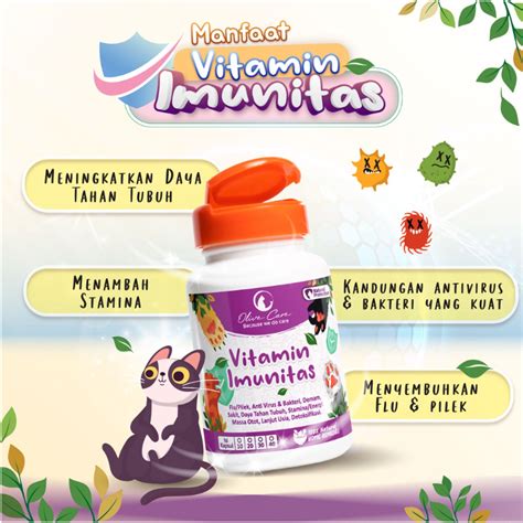 Jual Vitamin Kucing Olive Care Imunitas Untuk Daya Tahan Tubuh Anti