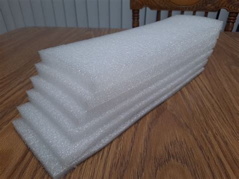 10 Pack 12 X 4 X 12 White Polyethylene Foam Sheet Case Shipping