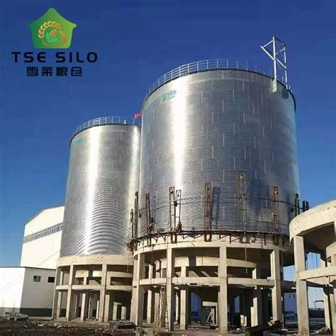 Corrugated Steel Flat Bottom Silo For Wheat Soybean Grain Storage