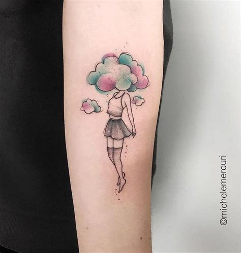 Michele Mercuri Su Instagram Con La Testa Tra Le NUVOLE Tattoo