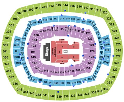 MetLife Stadium, Bruce Springsteen 2 Seating Chart | Star Tickets