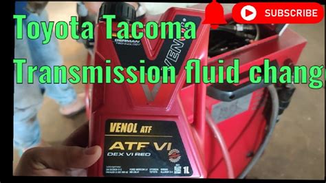 Toyota Tacoma Transmission Fluid Change Transmission Youtube